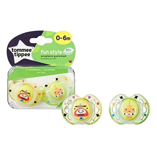 Tommee Tippee čiulptukai silikoniniai 2vnt 0-6m Fun 43335763