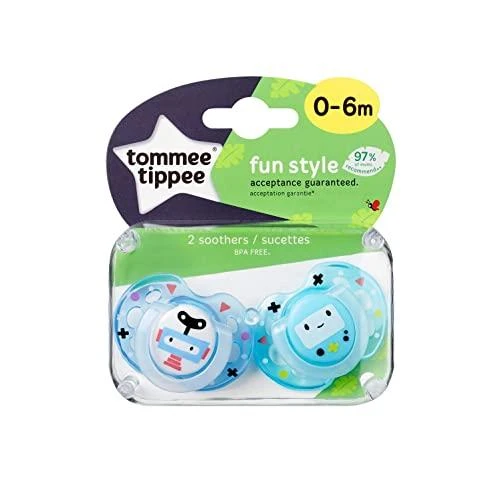Tommee Tippee čiulptukai silikoniniai 2vnt 0-6m Fun 43335763
