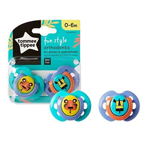 Tommee Tippee čiulptukai silikoniniai 2vnt 0-6m Fun 43335763