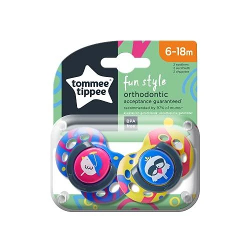 Lotto TOMMEE TIPPEE TTP43335896 čiulptukas FUN FRIENDS 6-18m 2pack