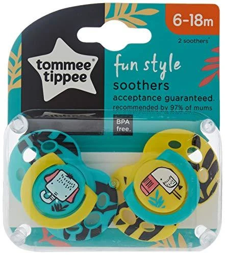Lotto TOMMEE TIPPEE TTP43335896 čiulptukas FUN FRIENDS 6-18m 2pack