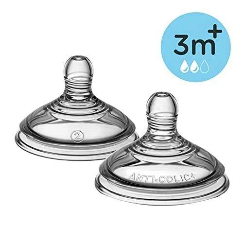 TOMMEE TIPPEE Natural Start žindukas vidutinės srovės EASI-VENT, su sterilizavimo funkcija 2vnt., 42112253