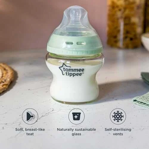 TOMMEE TIPPEE Natural Start stiklinis buteliukas, su sterilizavimo funkcija 250 ml, 0 mėn+, 42243891
