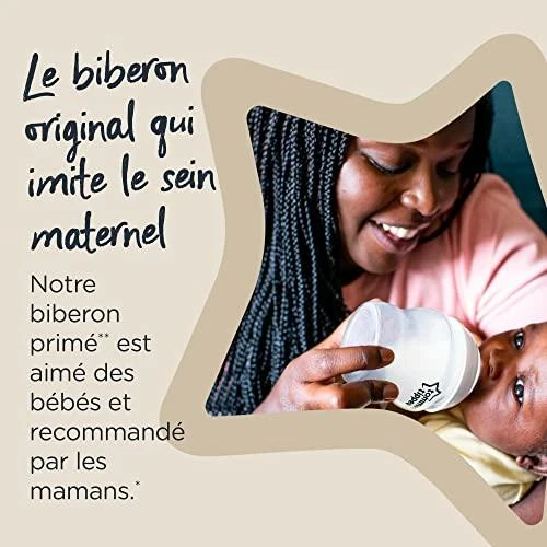 TOMMEE TIPPEE Natural Start stiklinis buteliukas, su sterilizavimo funkcija 250 ml, 0 mėn+, 42243891