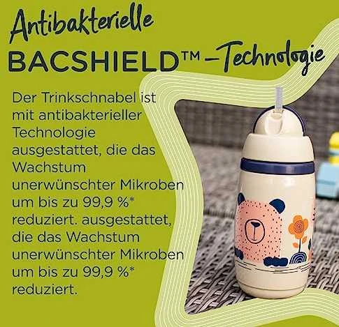 TOMMEE TIPPEE TTP447825 Vandens butelis su šiaudeliu Superstar 266ml rožinis