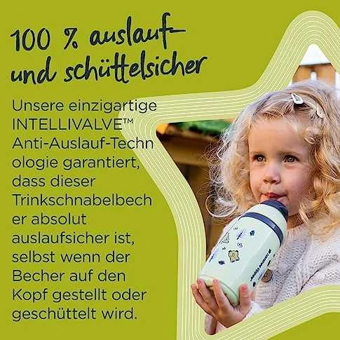 TOMMEE TIPPEE TTP447825 Vandens butelis su šiaudeliu Superstar 266ml rožinis