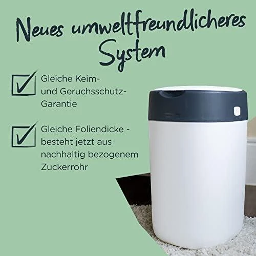 TOMMEE TIPPEE SANGENIC TWIST AND CLICK ADVANCED SAUSKELNIŲ KONTEINERIO IR 6 VNT. KASEČIŲ RINKINYS, Baltas