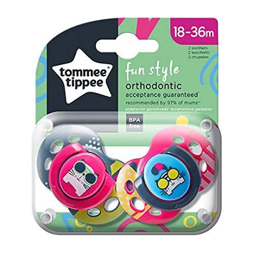 TOMMEE TIPPEE silikoninis čiulptukas FUN STYLE, 18-36 mėn., 2 vnt., 43340403