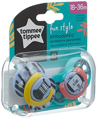TOMMEE TIPPEE silikoninis čiulptukas FUN STYLE, 18-36 mėn., 2 vnt., 43340403