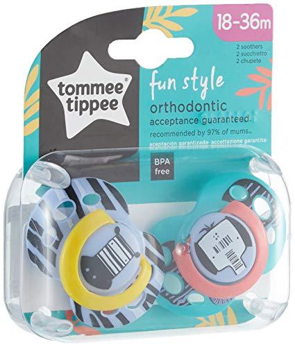 TOMMEE TIPPEE silikoninis čiulptukas FUN STYLE, 18-36 mėn., 2 vnt., 43340403