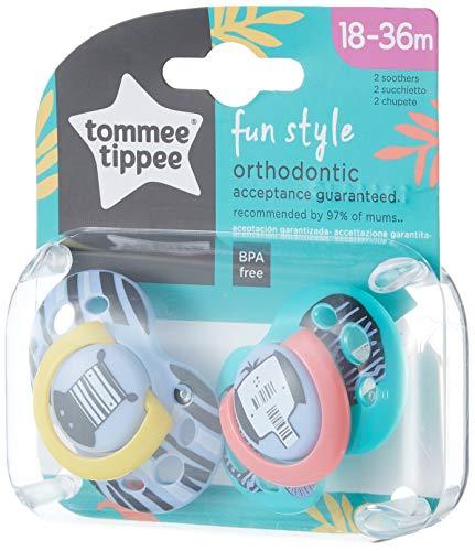 TOMMEE TIPPEE silikoninis čiulptukas FUN STYLE, 18-36 mėn., 2 vnt., 43340403