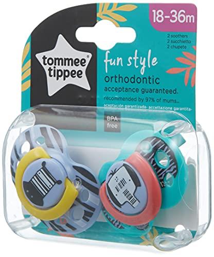 TOMMEE TIPPEE silikoninis čiulptukas FUN STYLE, 18-36 mėn., 2 vnt., 43340403