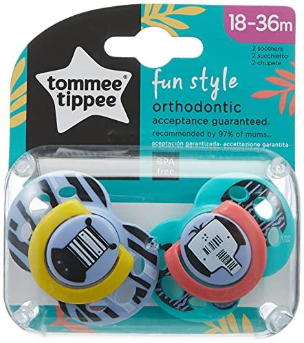 TOMMEE TIPPEE silikoninis čiulptukas FUN STYLE, 18-36 mėn., 2 vnt., 43340403