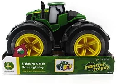 Tomy JOHN DEERE žaislinis traktorius su šviečiančiais ratais, 46644B