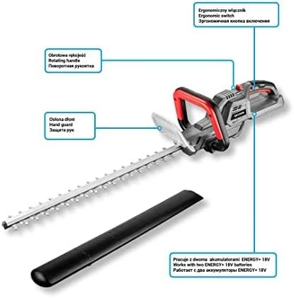 Akumuliatorinės gyvatvorių žirklės Graphite 5902062501165