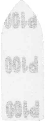 Papier Velcro delta švitrinis popierius 32 x 92 mm, K60, K100, K180, 15 vnt. rinkinys