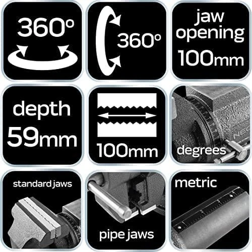 Neo Tools Stacionarus spaustuvas Neo 35-030; 100 mm