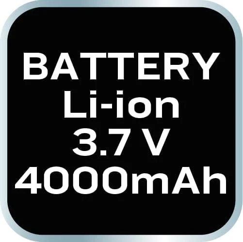 Neo led įkrovimo akumuliatorius, 1x4000 mah, aliuminis, juodas, priartinimo funkcija, 3 tipų apšvietimas, ipx4, usb įkroviklis.