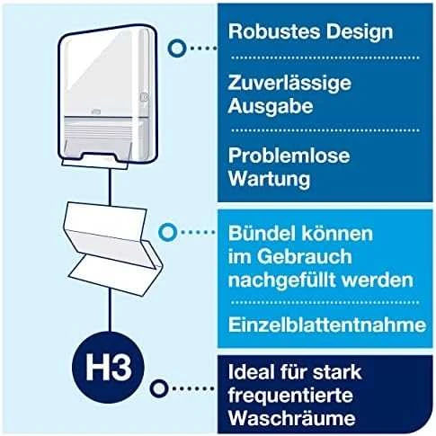 Servetėlės Tork Singlefold Soft Premium H3 (100278), 2 sluoksniai, baltos spalvos, 200 lapelių
