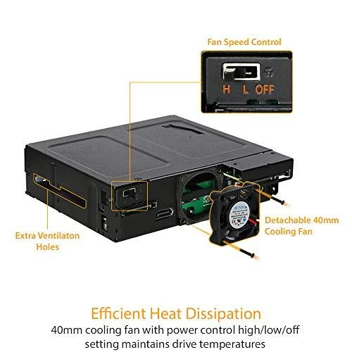 Nezatříděno „Icy Dock Pocket“ 2 x 2,5 colio SSD / HDD + ypač plonas ODD 5,25 colio „ToughArmor“ (MB602SPO-B)