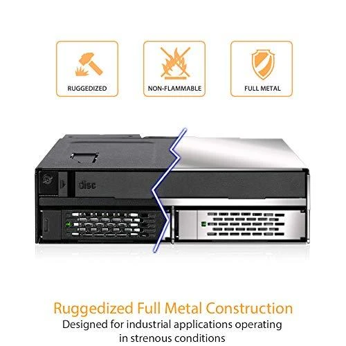 Nezatříděno „Icy Dock Pocket“ 2 x 2,5 colio SSD / HDD + ypač plonas ODD 5,25 colio „ToughArmor“ (MB602SPO-B)