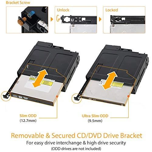 Nezatříděno „Icy Dock Pocket“ 2 x 2,5 colio SSD / HDD + ypač plonas ODD 5,25 colio „ToughArmor“ (MB602SPO-B)