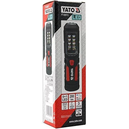 YATO SEMINARŲ LEMPAS 2in1 LED MAGNETAS 3xAA BATERIJAMS 280 liumenų