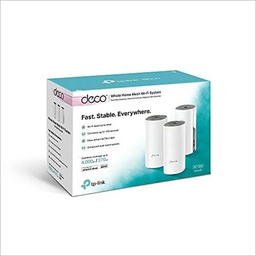 Maršrutizatorius TP-LINK AC1200 viso namo tinklelio „Wi-Fi“ sistema „Qualcomm“ CPU 867 Mbps, 5 GHz + 300 Mbps, 2,4 GHz 2 10/100 Mbps prievadai 2 vidinės antenos
