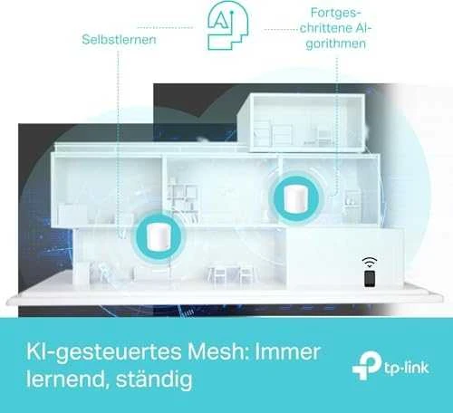 Maršrutizatorius TP-LINK | Visų namų tinklelio „Wi-Fi 6“ sistema | „Deco X50“ (2 vnt. pakuotė) | 802.11ax | 574+2402 Mb/s | Ethernet LAN (RJ-45) jungtys 3 | Tinklo palaikymas: Taip | MU-MiMO: Taip | Ne, mobilusis plačiajuostis ryšys: | Antenos tipas: Vidinė
