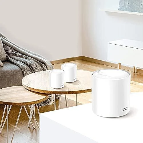 Maršrutizatorius TP-LINK AX3000 viso namo tinklelio „Wi-Fi“ sistema su „Wi-Fi 6“ 2402 Mbps esant 5 GHz dažniui + 574 Mbps esant 2,4 GHz dažniui