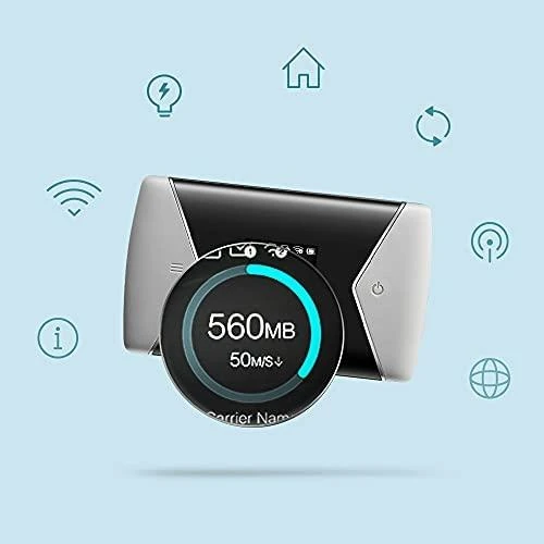 TP-LINK mobilusis 4G LTE WLAN Maršrutizatorius 300 MB dviejų dažnių „Wi-Fi“ 4G modemas SIM kortelės lizdas Micro SD lizdas 1,4 colio TFT ekranas 3000 mAh baterija