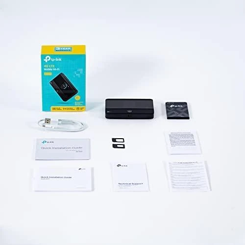 Modemas TP-LINK mobilusis 4G LTE WLAN Maršrutizatorius su integr.4G modemu, SIM kortelės lizdas, 1,4 colio TFT Ekranas, 2550 mAH Akku, Micro SD kortelės lizdas