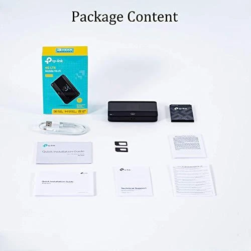 Modemas TP-LINK mobilusis 4G LTE WLAN Maršrutizatorius su integr.4G modemu, SIM kortelės lizdas, 1,4 colio TFT Ekranas, 2550 mAH Akku, Micro SD kortelės lizdas