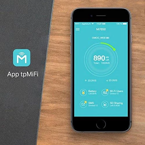 TP-LINK mobilusis 4G LTE WLAN Maršrutizatorius 600 MBs Dviejų dažnių Wi-Fi 4G Modemas SIM kortelės lizdas Micro SD lizdas 1,4 colio TFT ekranas 3000 mAH baterijos
