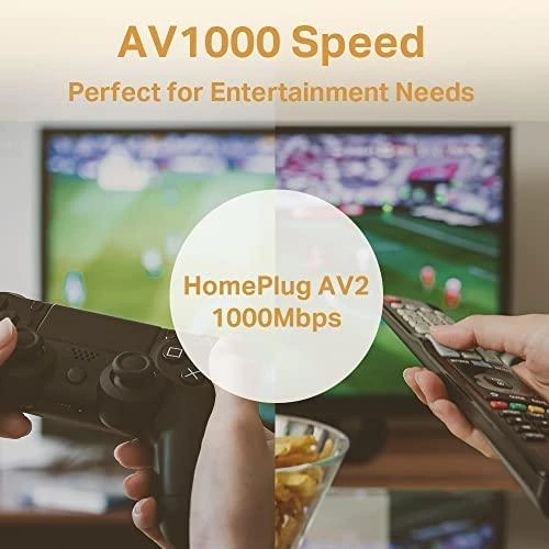 TP-LINK AV1000 Gigabit Passthrough Powerline Starter Kit