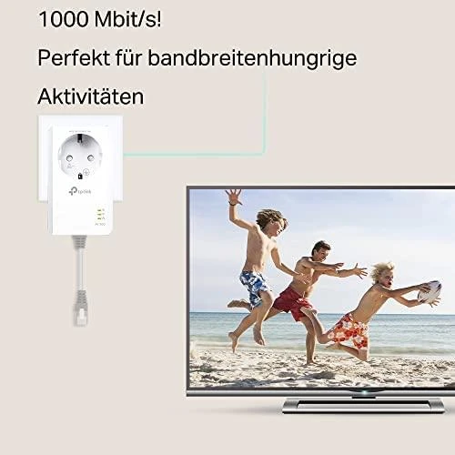 TP-LINK AV1000 Gigabit Passthrough Powerline Starter Kit