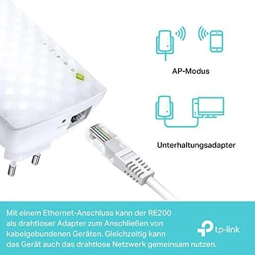 Belaidžio Wi-Fi ryšio stiprintuvas TP-Link RE200