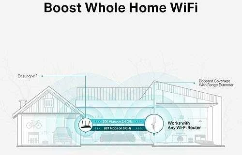 Ryšio stiprintuvas TP-link RE315/ AC1200 Mesh Wi-Fi Range Extender