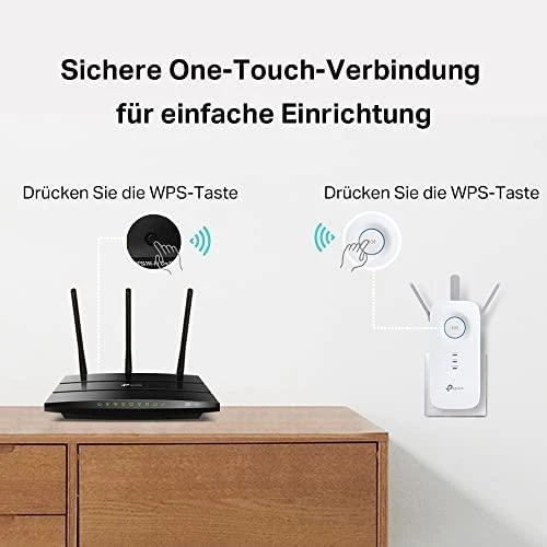 TP-LINK | AC1900 „Wi-Fi“ diapazono plėtiklis | RE550 | 802.11ac | 2GHz/5GHz | 600+1300 Mbit/s | 10/100/1000 Mbit/s | Ethernet LAN (RJ-45) jungtys: 1 | MU-MiMO: Ne | ne PoE | Antenos tipas: 3 išorinės
