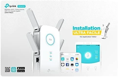 TP-Link AC2600 Wi-Fi diapazono plėtiklis / RE650