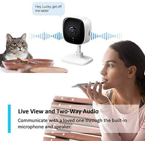 TP-LINK Tapo C100 Namų apsauga WiFi kamera Dienos / nakties vaizdas 1080p Full HD raiška Micro SD kortelės saugykla Iki 128GB H.264 vaizdo įrašo