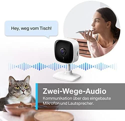 TP-LINK | Namų apsauga Wi-Fi kamera | Tapo C110 | Kubas | 3 MP | 3,3 mm/F/2,0 | Privatumo režimas, garso ir šviesos signalizacija, judesio aptikimas ir pranešimai, patobulintas naktinis matymas | H.264 | Micro SD, maks. 256 GB