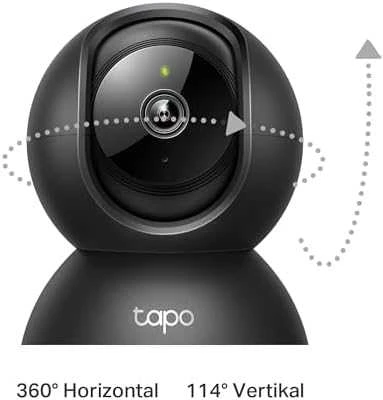 TP-LINK | Namų apsaugos Wi-Fi kamera su pasukama/pakreipiama funkcija | Tapo C211 | PTZ | 3 MP | 3,83 mm | H.264 | Micro SD, maks. 512 GB
