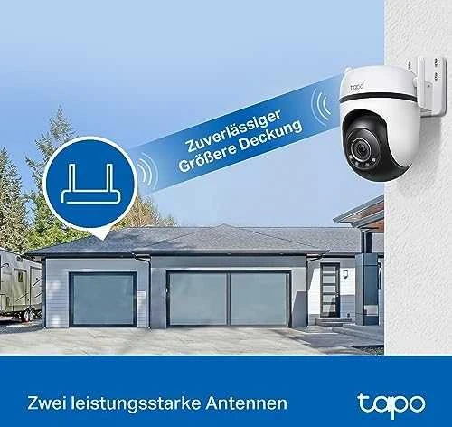TP-LINK | Pan/Tilt Security Wi-Fi kamera | Tapo C520WS | Kupolas | 4 MP | 3,18 mm/F1,6 | IP66 | H.264 | „MicroSD“, iki 512 GB