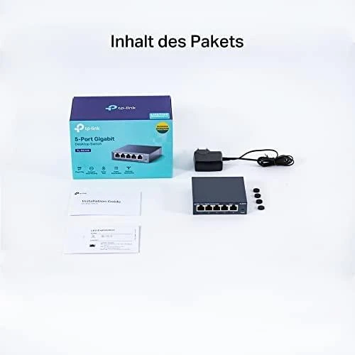 Šakotuvas Komutatorius TP-LINK, 5-port, metalinis korpusas, juodas / TL-SG105