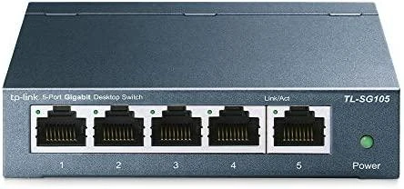 Šakotuvas Komutatorius TP-LINK, 5-port, metalinis korpusas, juodas / TL-SG105