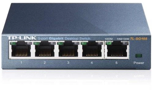 Šakotuvas Komutatorius TP-LINK, 5-port, metalinis korpusas, juodas / TL-SG105