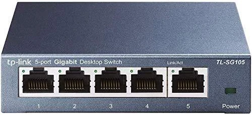 Šakotuvas Komutatorius TP-LINK, 5-port, metalinis korpusas, juodas / TL-SG105