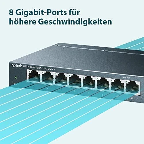 Šakotuvas TP-LINK TP-LINK komutatorius TL-SG108 TLSG108 (TL-SG108)