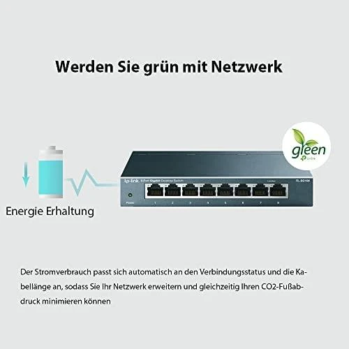 Šakotuvas TP-LINK TP-LINK komutatorius TL-SG108 TLSG108 (TL-SG108)
